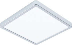 Eglo 901767 - Plafonieră LED FUEVA pentru baie, 13 W, 230 V, 29 x 29 cm, IP44, crom