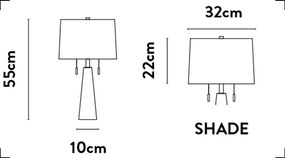Veioza, Lampa de masa, Alabastru, Textil Alb, Linen