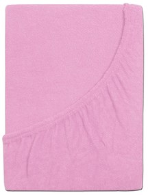 Cearșaf de pat 4Home din frotir Ideal roz , 60 x120 cm, 60 x 120 cm