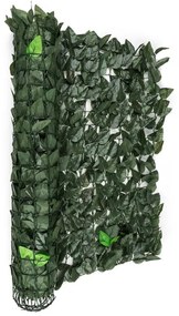 Fency Bright Leaf gard de protecție împotriva vântului 300 x 100 frunze de culoare verde inchis