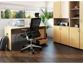 Set mobilier birou ProOffice 4, cireș