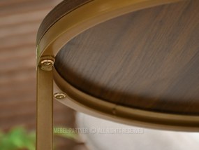 Măsuță de cafea Corden (nuc + auriu). 1111594
