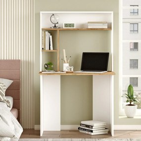 Masă de birou Brino Atlantic Pine and White
