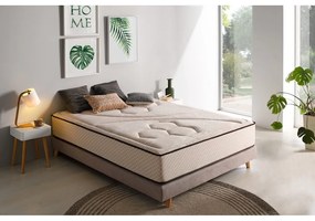 Saltea fermă/mediu-fermă din spumă reversibilă/termoregulatoare 160x200 cm Tempus Gold – Moonia