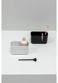 Organizator periute de dinti Cutie Brabantia ReNew 1003493, Rezistent la coroziune, Separator intern, Baza antiderapanta, Gri inchis