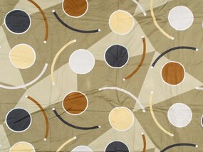 Lenjerie de pat din bumbac maro PINZON + husa de perna 40 x 50 cm gratuit
