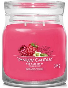 Lumânare parfumată medie Yankee Candle SignatureRed Raspberry, 368 g, M