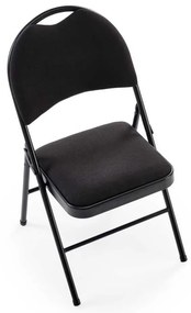 Scaun pliabil Dover, negru