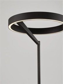 Lampadar circular aluminiu negru LED ADALIZ