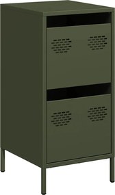 vidaXL Dulap, verde măsliniu, 35x39x73,5 cm, oțel laminat la rece