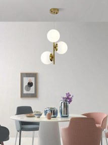 Lustra N6804-3 abajururi elegante, finisaj GOLD