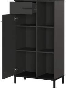 Bibliotecă gri antracit 64x120x34 cm Rovigo – Germania