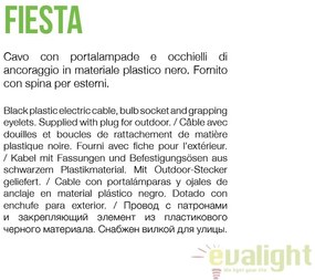 Instalatie cu 5 surse de iluminat exterior design modern FIESTA SP5 159836