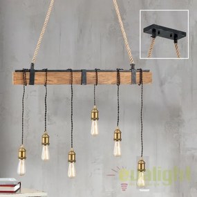 Lustra cu 6 pendule design industrial vintage Cellar HL 6-1651/6 Vintage OR