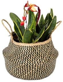 Coș depozitare din iarbă de mare Compactor Zic Zac, ⌀ 35 cm