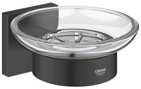 Grohe Start Cube săpunieră perete negru-transparent 410962430