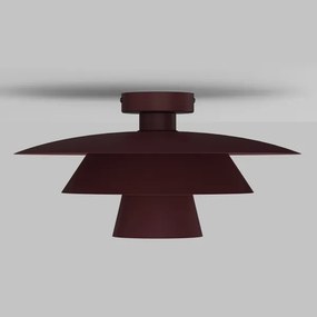 Plafonieră PLATO 1xE27/15W/230V Ø 32 cm burgundiu
