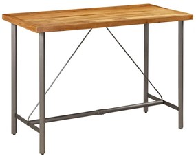 vidaXL Masă de bar din lemn masiv de tec reciclat, 150 x 70 x 106 cm