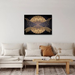 Tablou - Mandala aurie cu săgeți (70x50 cm)