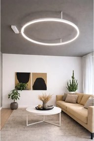 Ideal Lux - Plafonieră ORACLE SLIM LED, 53 W, 230 V, 3000 K, Ø 90 cm, alb