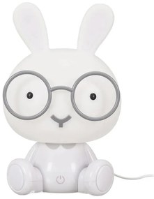 Lumina de noapte LED pentru copii HOPPY 23,5 cm, alb