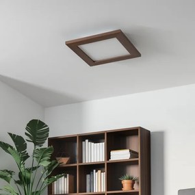 Eglo - Plafonieră LED aplicată SALOBRENA-C RGBW dimabilă, 16W, 230V, maro închis + telecomandă