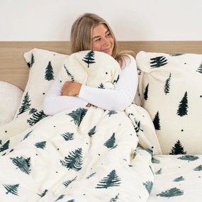 Lenjerie de pat din microflanel 4Home Serene Forest, 160 x 200 cm, 70 x 80 cm