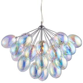 Endon 76450 - Lustră INFINITY suspendată pe cablu, 6xG9/28W/230V, multicoloră