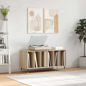 vidaXL Dulap pentru discuri stejar sonoma 100x38x48 cm, lemn prelucrat
