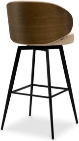 Scaun de bar design elegant LUX Camerota, Sabino beige