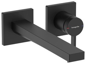 Baterie lavoar incastrata Hansgrohe Tecturis E negru mat fara corp ingropat