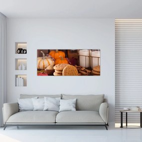 Tablou - Biscuiți de toamnă (120x50 cm)