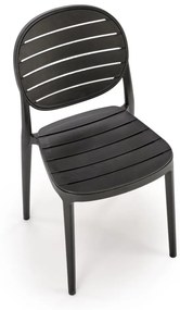 Scaun plastic K529 negru