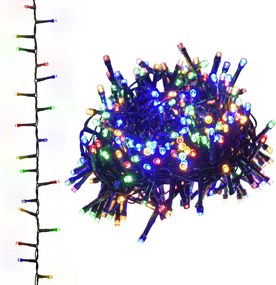 vidaXL Instalație compactă cu 3000 LED-uri, multicolor, 65 m, PVC