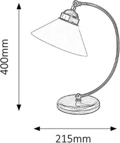 Rabalux 2702 - Lampa de masa MARIAN 1xE27/60W/230V
