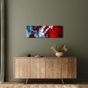 Tablou cu pete abstarcte (cu ceas) (90x30 cm)