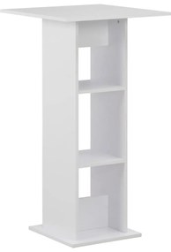 vidaXL Masă de bar, alb, 60 x 60 x 110 cm