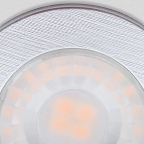 Set de 3 Spoturi LED incastrabile tavan ARTIST D-4,4cm argintiu