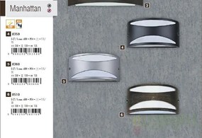 Aplica de perete exterior IP54, dim.25X12cm, negru Manhattan 8359 RX