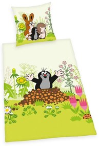 Lenjerie de pat din bumbac Herding Cârtițel, 135 x 200 cm, 80 x 80 cm