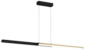 Lustra LED, Design Liniar, 44W 3000K BLACK-BRASS ZB-2559