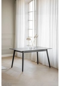 Masă de dining Rowico Lotta, 140 x 90 cm, negru