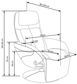 Scaun rabatabil Optima 2, gri