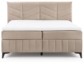 Pat Boxspring Penia 180x200 cu spațiu de depozitare - catifea bej Element 6