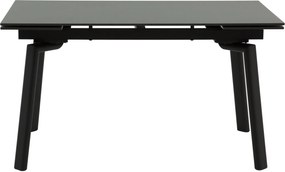 Masă ceramică Sonic Brown, 140 cm/80 cm și 2 extensii 30 cm