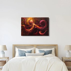 Tablou - Octopus, pictură în ulei (90x60 cm)