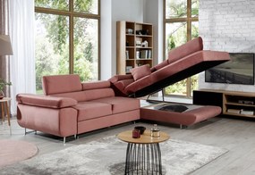 Supermobel Colțar extensibil ANTON, 275x90x202, ontario 83/soft 17, colţ stânga
