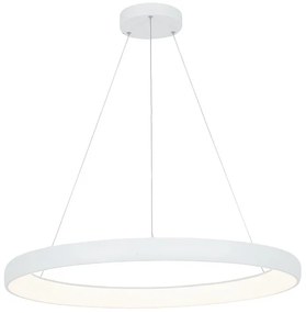 Lustra LED design modern circular Ring 80cm, Sandy White