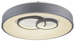 Plafoniera LED dimabila cu telecomanda design modern MAVY alb/gri 48416-50R GL