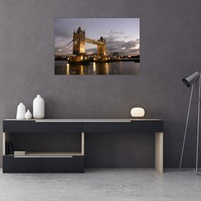 Tablou - Tower Bridge la noapte (90x60 cm)
